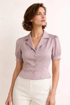 Talia Peplum Blouse — photo 1