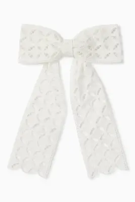 Katie Embroidered Hair Bow — photo 2