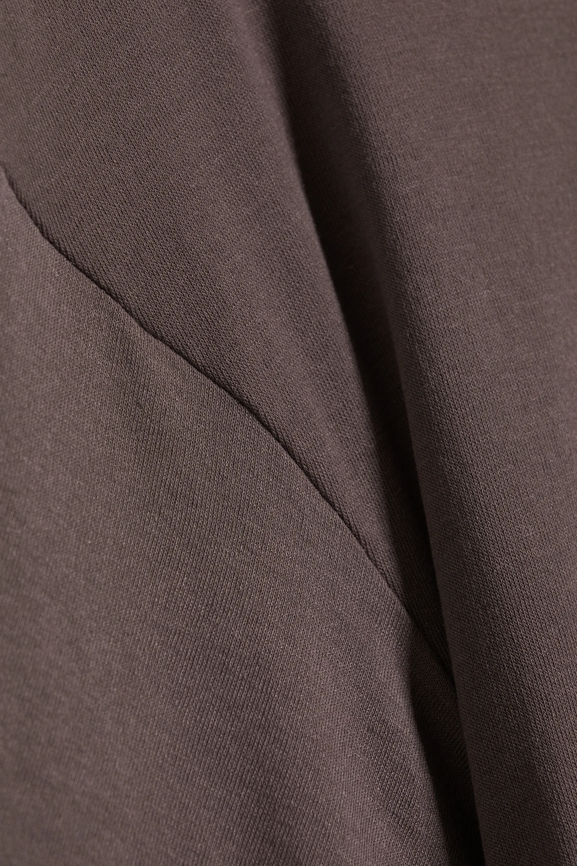 T-SHIRT AJUSTÉ DRAPÉ - Prune Poudrée