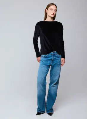 T-shirt en coton organique, modal et élasthanne — photo 3