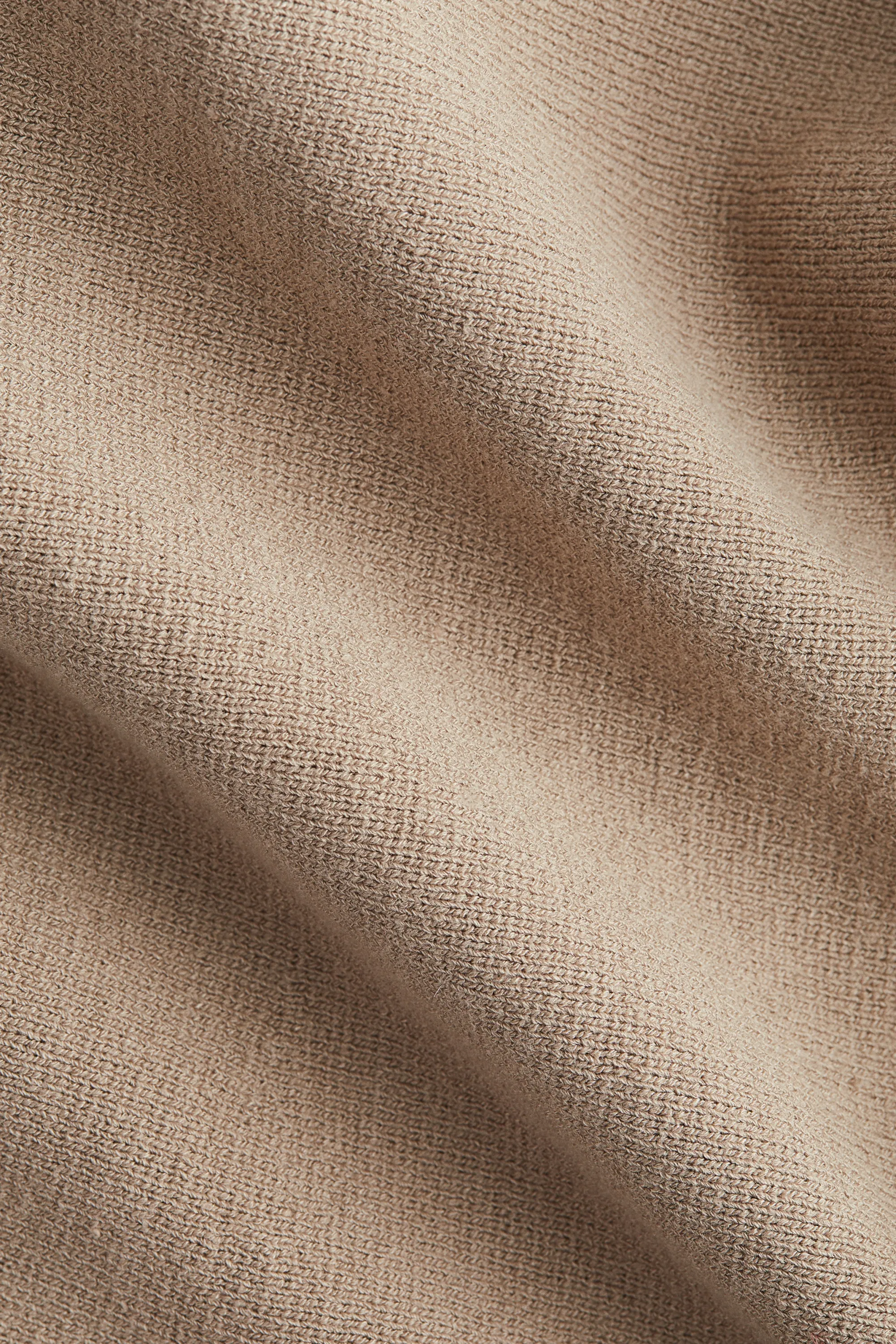 Gilet péplum en soie mélangée - Beige