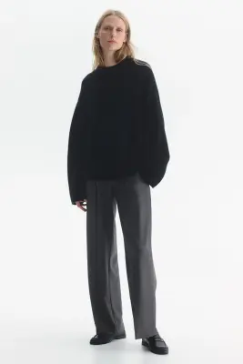 MAMA Pantalon chic à jambes larges - Gris — photo 4