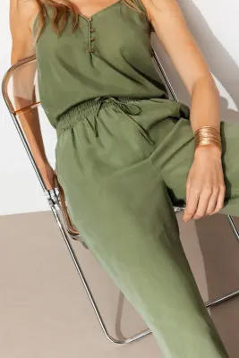 Pantalon large en lyocell — photo 5