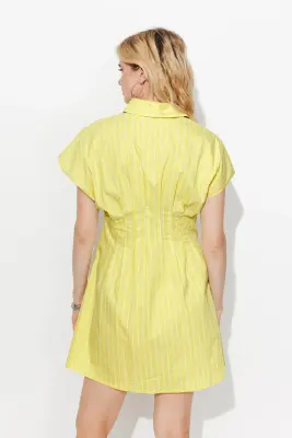 Robe-chemise rayée Femme — photo 4
