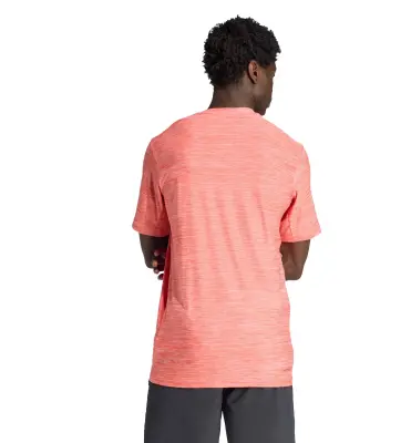 ADIDAS TEE SHIRT STRETCH GRANDE LONGUEUR Rose — photo 3