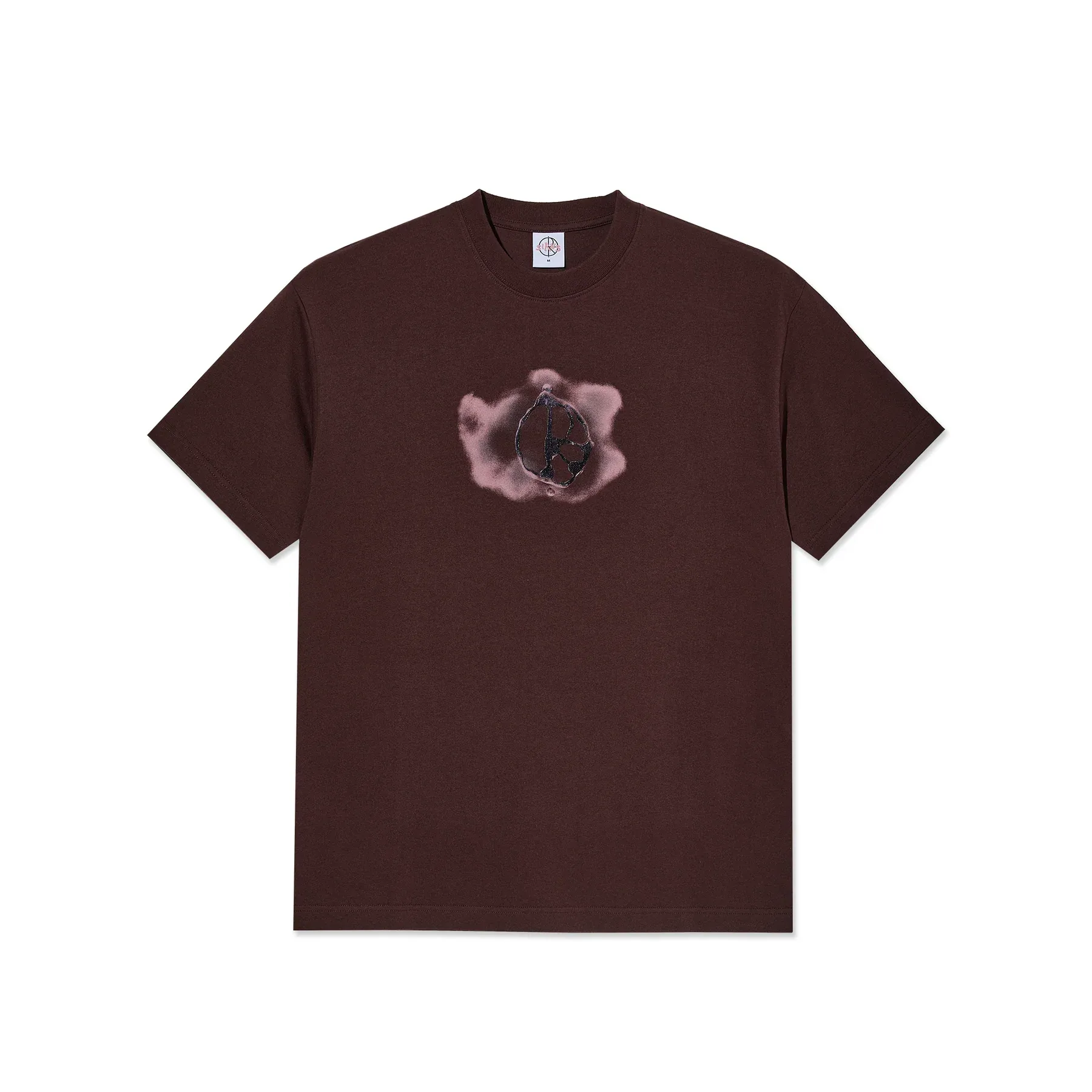 T-shirt Polar Metal logo tee – Washed Bordeaux