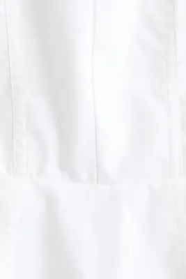 Blouse péplum en coton - Blanc — photo 4