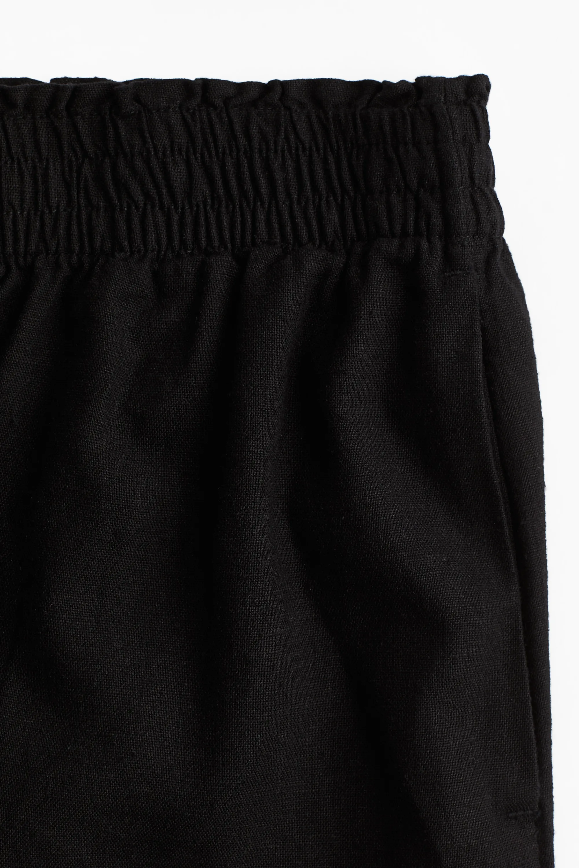 Short en lin mélangé - Noir