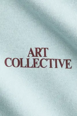 Sweat avec texte - Turquoise clair/Art Collective — photo 5