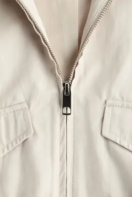 Veste à col entonnoir - Beige clair — photo 4