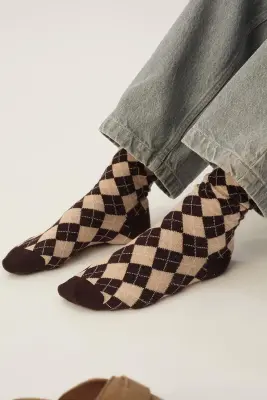 Chaussettes Philomene Loup/Coffee — photo 2