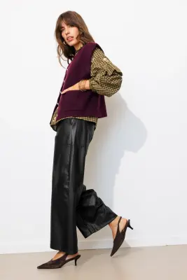 Pantalon en simili Femme — photo 4