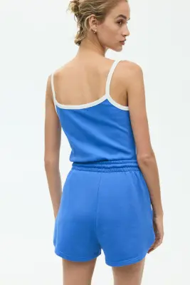 Short en molleton - Bleu — photo 2