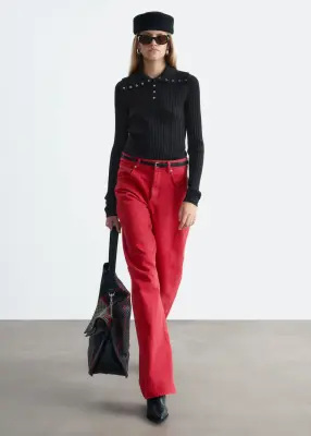 Jean barrel - Rouge — photo 1