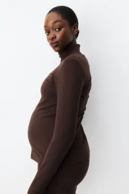 MAMA Veste de sport zippée - Marron foncé — photo 1