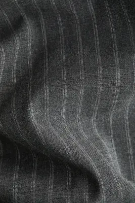 Pantalon chic avec jambes barrel - Gris foncé/rayures tennis — photo 4