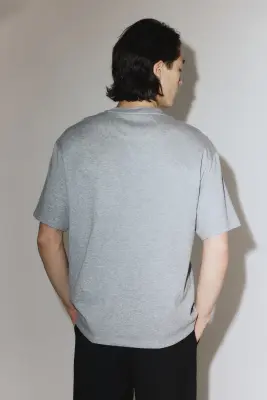 T-shirt Cooling Relaxed Fit - Gris chiné — photo 4