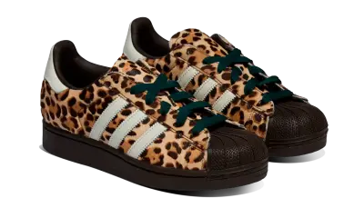 Adidas Mujer Superstar II Leopard Dark Brown Ivory — photo 2