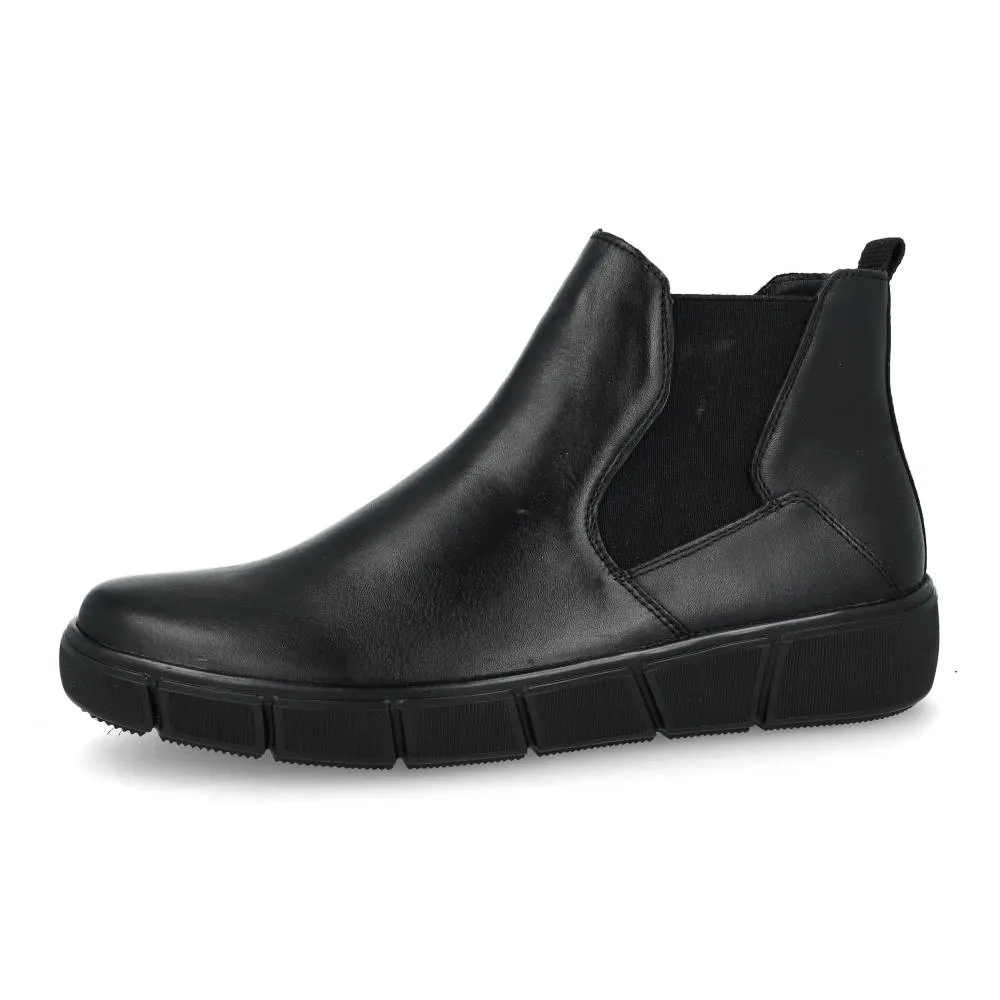 Bottines Remonte D1T71-01 Noires - Lacets Grande Pointure Femme