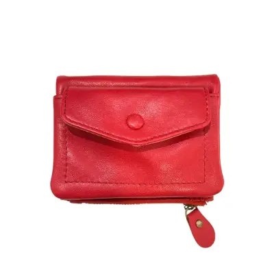 Porte-Monnaie Cuir Rouge — photo 1