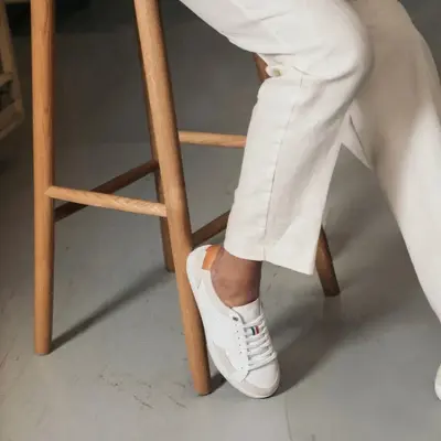 Baskets Hiba Blanc Beige — photo 2