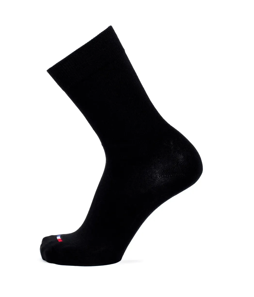 Chaussettes drapeau pointe noires