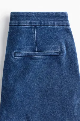 Flared High Jeans - Bleu denim — photo 4