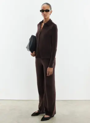 Pantalon en coton organique, modal et élasthanne
