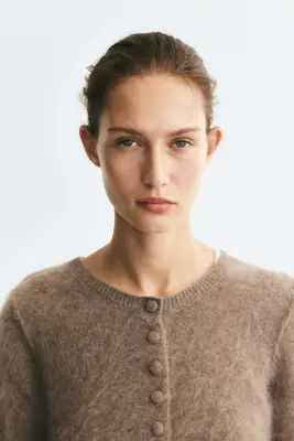 Gilet en laine - Taupe — photo 1