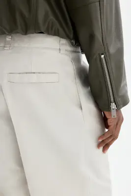 Pantalon chic Relaxed Fit - Beige clair — photo 3