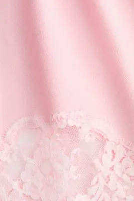 Short de pyjama avec dentelle - Rose clair — photo 3
