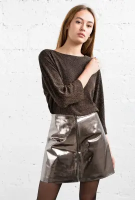 Jupe Bonnie anthracite – Mamamushi Studio — photo 3