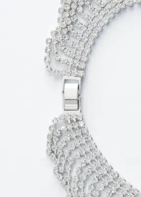 Collier d’exception à strass - Argenté — photo 2