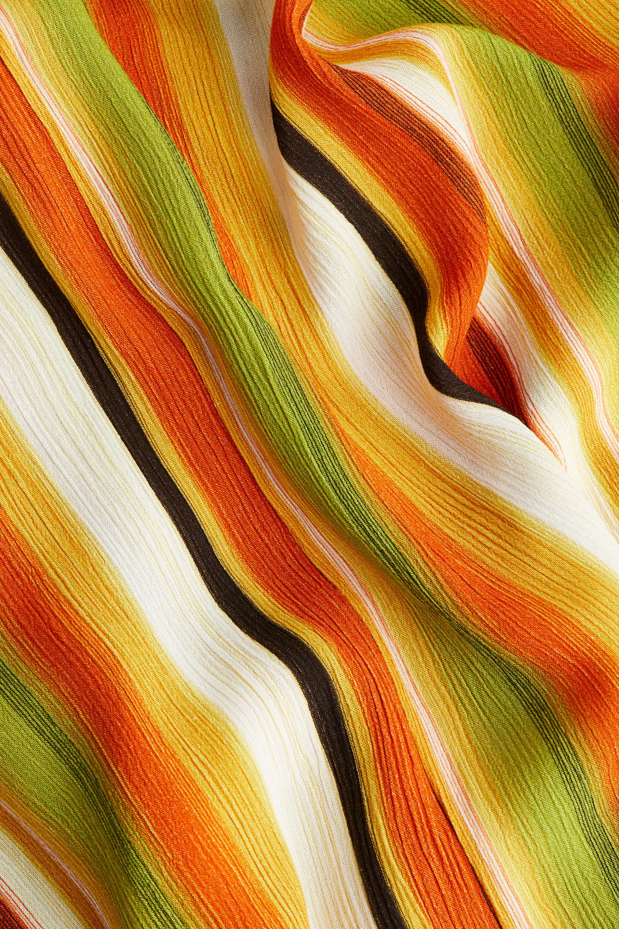Robe loose à bretelles fines - Orange/rayé