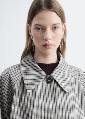 Veste courte - Gris/À carreaux — photo 4