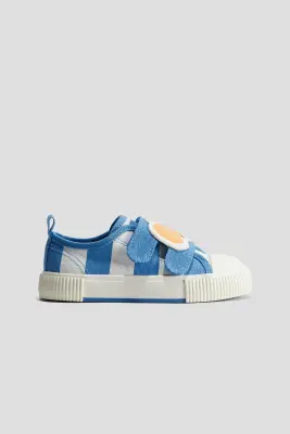 Sneakers en toile de coton - Bleu/It's a Good Day — photo 2