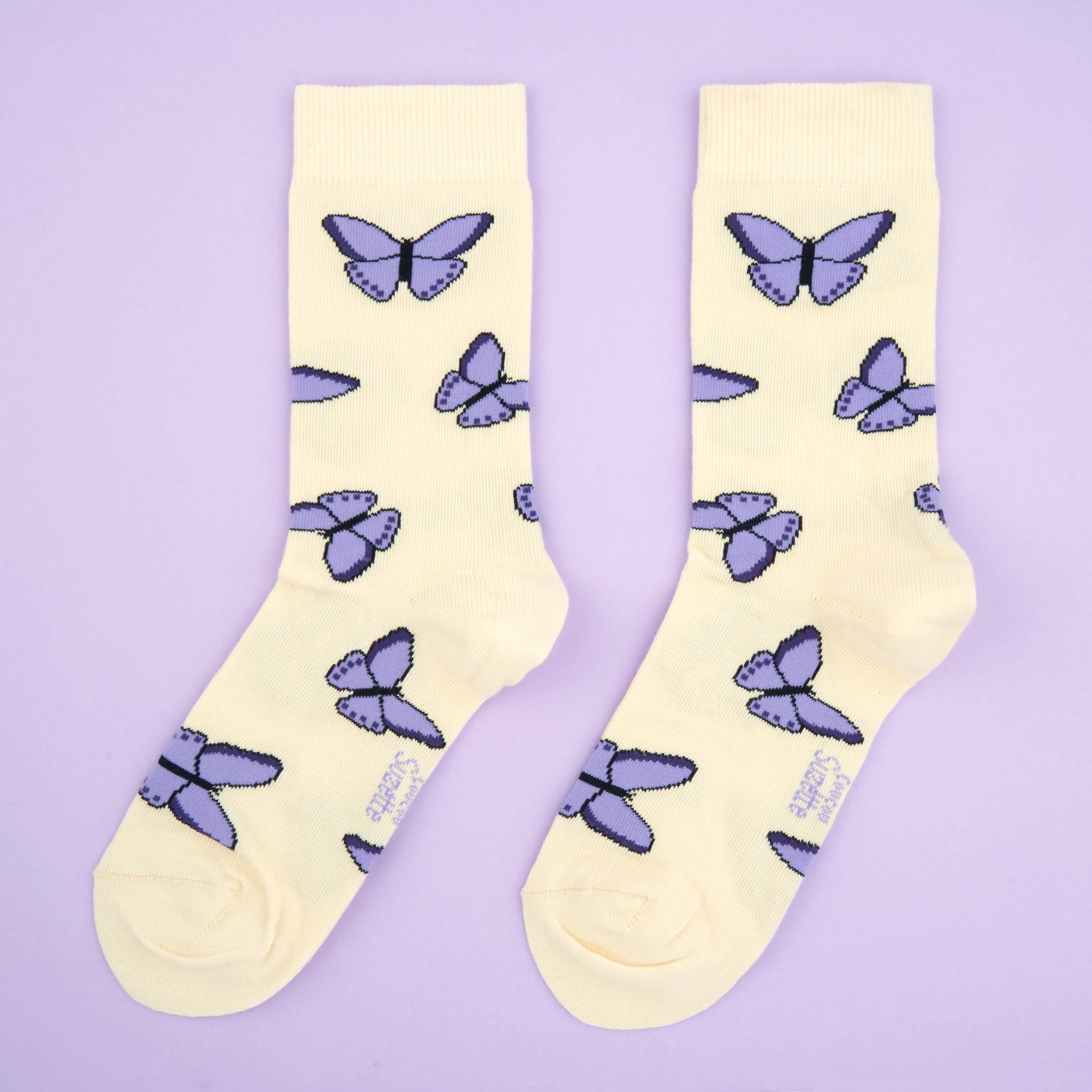 Chaussettes Papillon Mauve Coucou Suzette