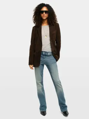 Blazer Vanille Cuir Suede — photo 1