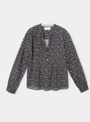 Nouveau ! XIRENA Blouse Kendry Navy Ditsy COMING SOON ! PRÉCOMMANDE !