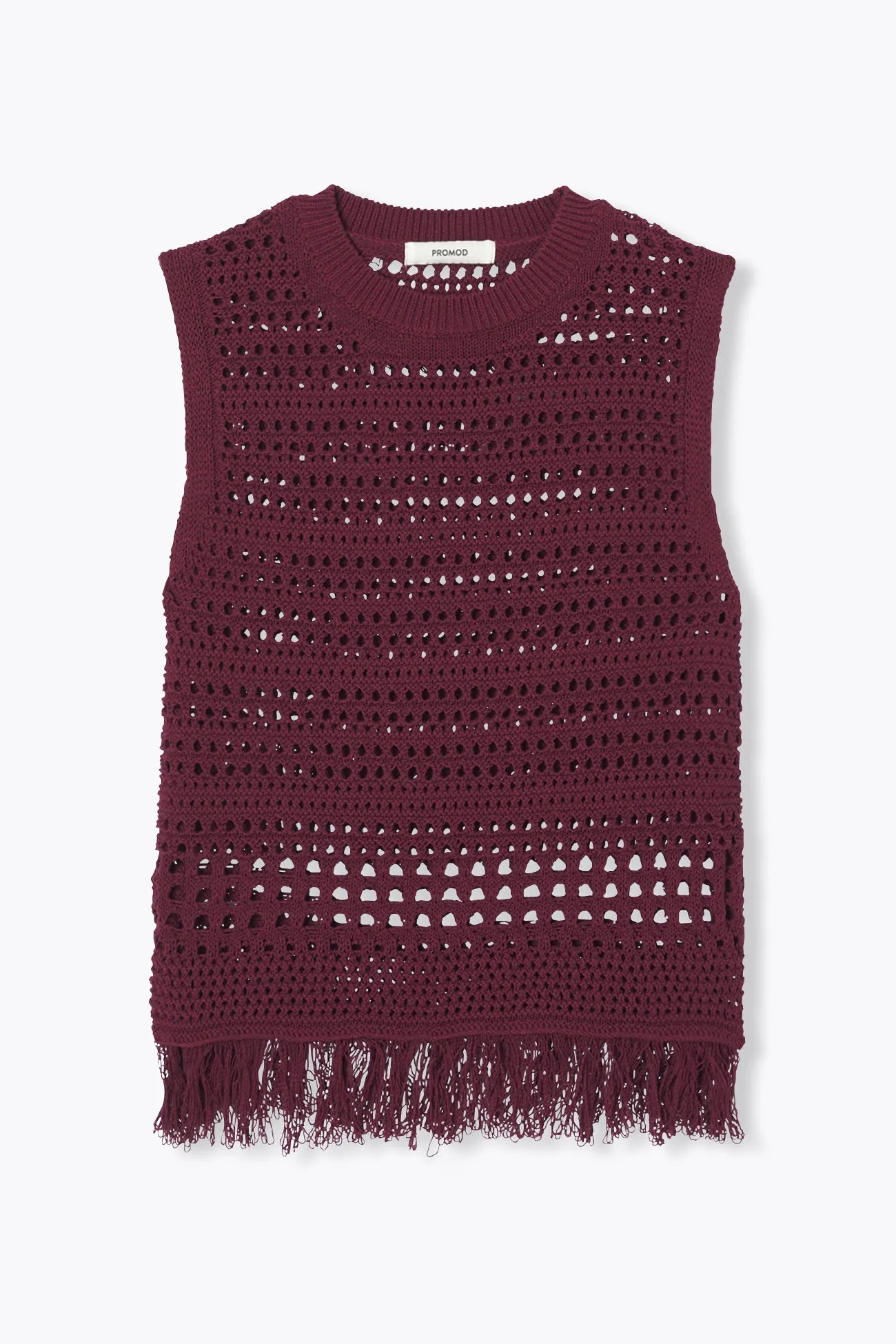Pull en crochet sans manches