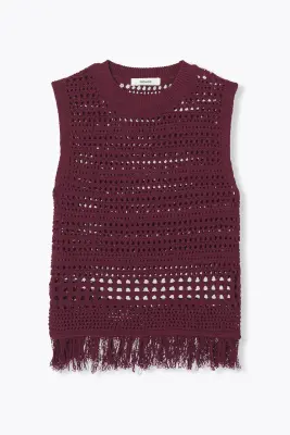 Pull en crochet sans manches — photo 1