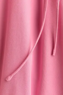 Blouse à manches bouffantes avec liens à nouer - Rose — photo 5