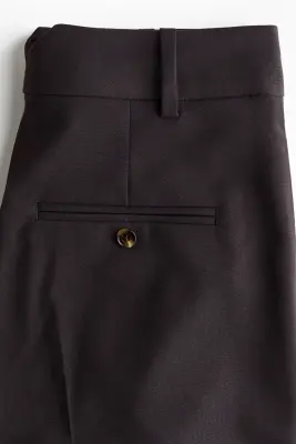 Pantalon chic à jambes larges - Marron foncé — photo 5
