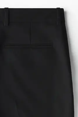 Pantalon chic Wrinkle-resistant Slim Fit - Noir — photo 1