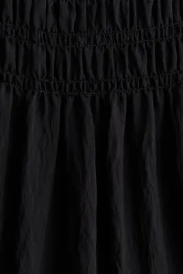 Robe bandeau smockée - Noir — photo 4