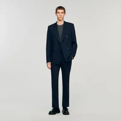 Veste de costume croisée
