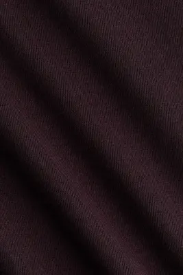 Top à col droit en jersey - Violet foncé — photo 3