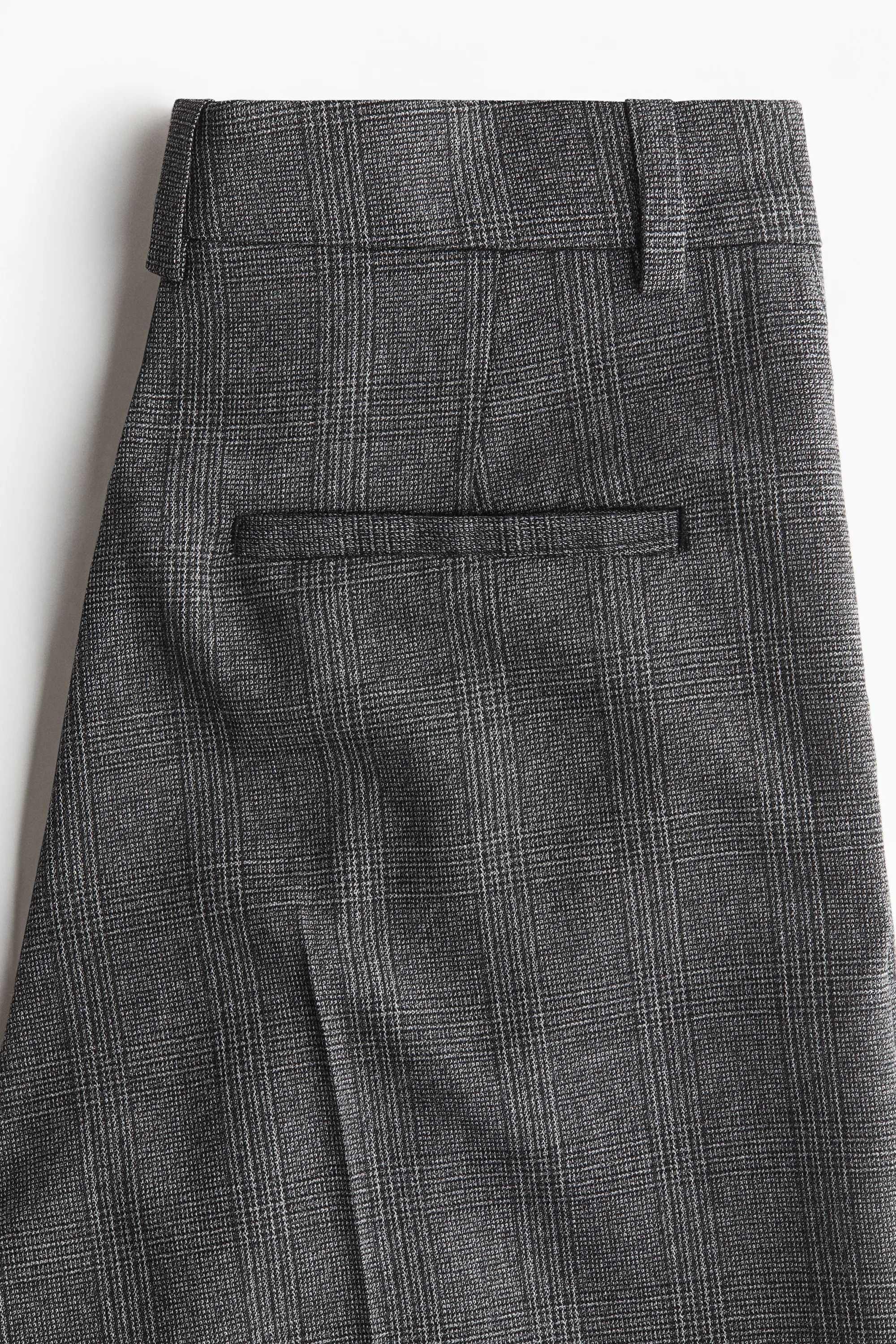 Pantalon chic à jambes larges - Gris foncé/carreaux