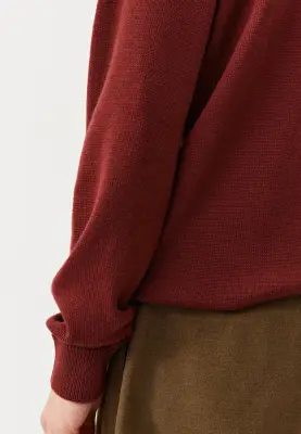 Le pull épais - Bordeaux — photo 3