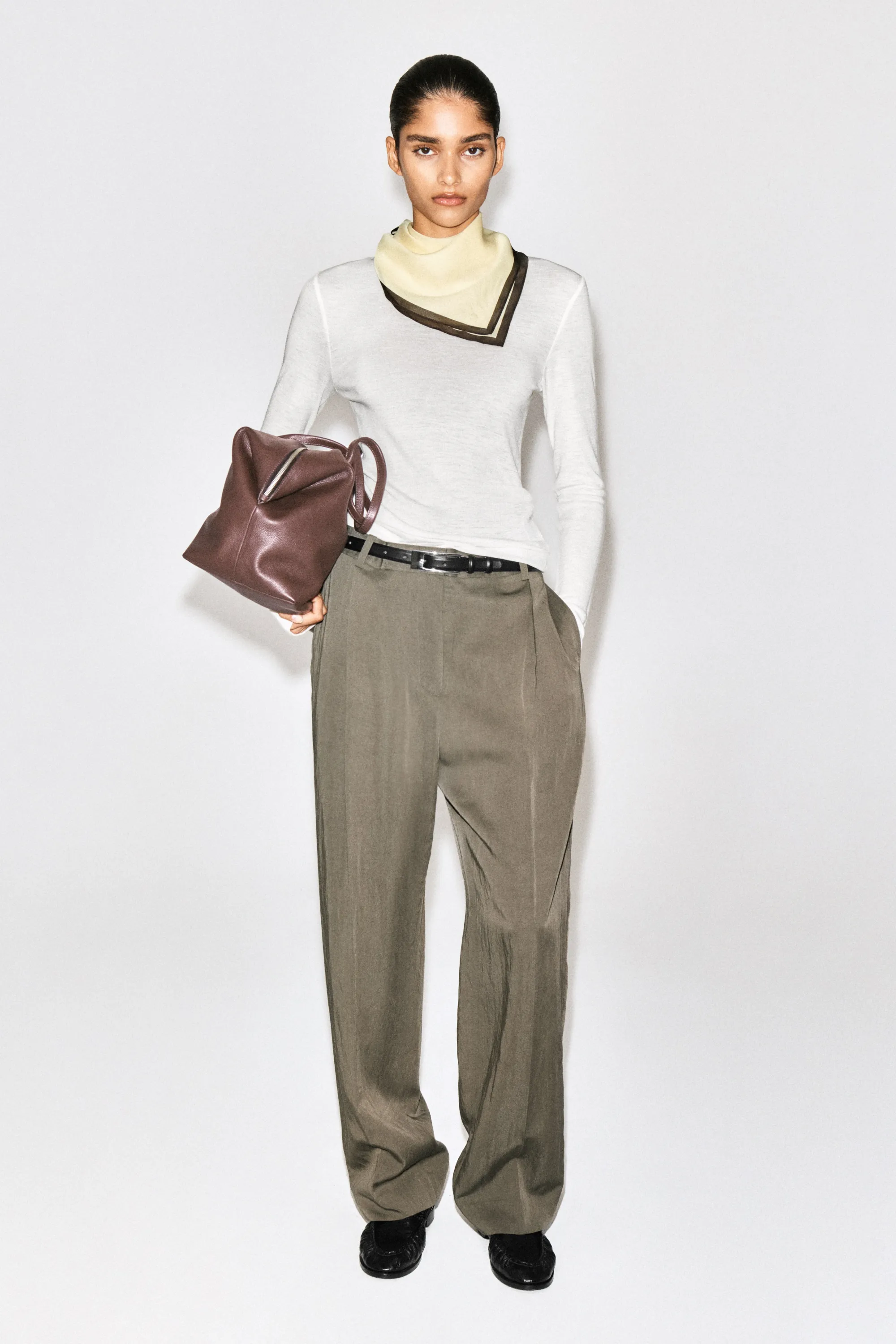 TOP SLIM EN LAINE MÉRINOS - CRÈME